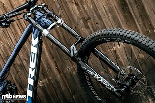 An der Front werkelt beim hochwertigen Trek Session 9 eine RockShox Boxxer Ultimate.