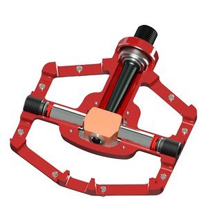 Das Herzstück des Pedals versteckt sich in der Mitte. Das Herzstück des Pedals versteckt sich in der Mitte.