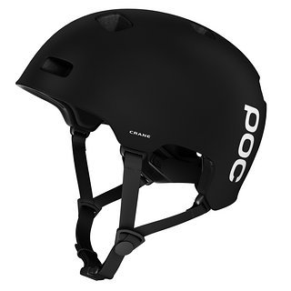 Der POC Crane Helm in Uranium Black wartet auf eine Gewinnerin