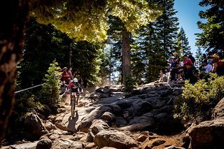 Das Rennen fand ausschließlich im Bikepark statt, die besseren Streckenkenntnisse haben für ein paar Local Hero-Moment gesorgt