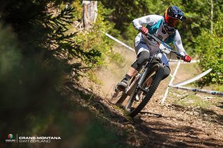 Die Britin Harriet Harnden galt als Favoritin für den Sieg in Crans-Montana