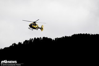 Der Hubschrauber kam glücklicherweise kaum zum Einsatz.
