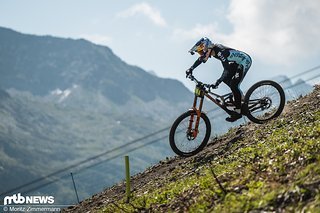 Jackson Goldstone könnte sich mit einem vierten Sieg in Folge in die Downhill-Geschichtsbücher eintragen.