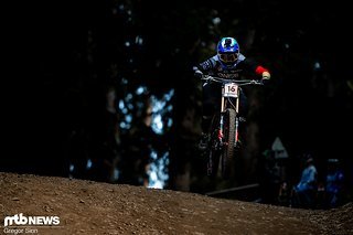 Es wirkte so, als sei Nina Hoffmann in Lenzerheide eher in ihrem Element, als es noch in Maribor der Fall war.