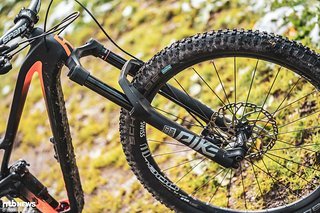 Die aktuelle Generation der RockShox Pike verwöhnt auch in der Select+ Version mit geringer Reibung Die aktuelle Generation der RockShox Pike verwöhnt auch in der Select+ Version mit geringer Reibung