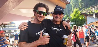 Top Supporters-Coach Arno Galmarina und Papa Gehrig- Arno ist uns bei unserem Training eine Riesenhilfe und Papa Karl hilft wo er kann bei den Rennen