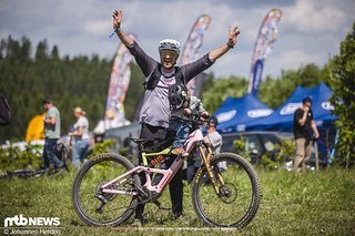 Philipp von Orbea im Quasi-Tandem.