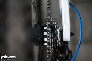 Die Neuseeländerin fährt eine auf 7 Gänge reduzierte reguläre Kassette.