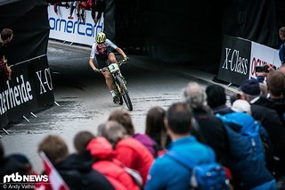 Wenige Meter vor dem Ziel gelang es Balmer sich an die Spitze zu schieben