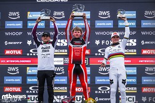 Oli Clark gewinnt vor Max Alran und Asa Vermette.