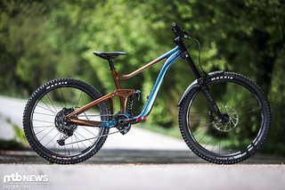 Obwohl es das teuerste Rad im Testfeld ist, wird das Giant Reign SX von seiner Ausstattung ausgebremst Obwohl es das teuerste Rad im Testfeld ist, wird das Giant Reign SX von seiner Ausstattung ausgebremst