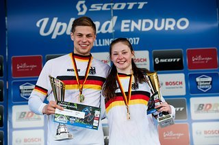 Frisch gebackene deutsche Meister: Leonhard Putzenlechner und Raphaela Richter Frisch gebackene deutsche Meister: Leonhard Putzenlechner und Raphaela Richter