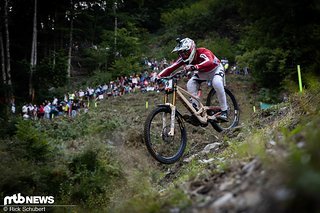 Dank verbogenem Pedal kam er mit 16 s Rückstand ins Ziel.