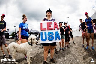 Lea Davison hatte einen großen Fanclub aus ihrer Heimat dabei