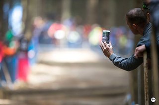 Gleich kommt die Spitze. Alles bereit fürs perfekte Bild.