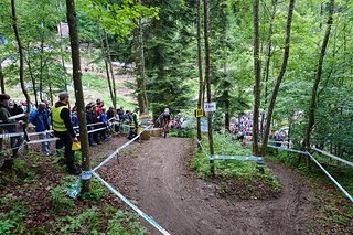 Ich konnte bei jedem Downhill die A-Linie wählen, auch hier beim Albstadt Drop
