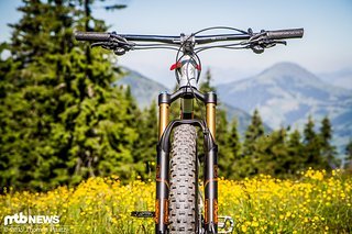 Dicke Dinger - Schwalbe Nobby Nic-Reifen in 2.8″ und Fox 34 vorne Dicke Dinger - Schwalbe Nobby Nic-Reifen in 2.8″ und Fox 34 vorne