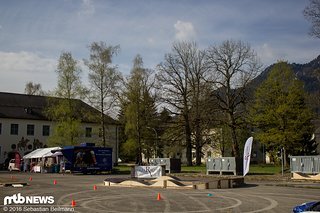 Auch für die Kleinen war mit dem Mini-Pumptrack gesorgt
