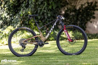Im Leo-Look für das Epic: Nino Schurters Scott Spark. Im Leo-Look für das Epic: Nino Schurters Scott Spark.