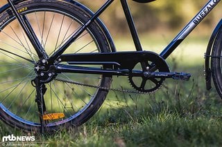 Eine Schaltung gibt es nicht – der Singlespeed-Antrieb ist solide und haltbar.