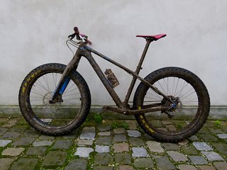 Schlammtest bestanden, nach Wechsel zu einem 50 mm langen Vorbau ist auch der Maxis Mammoth keine Herausforderung mehr. Schlammtest bestanden, nach Wechsel zu einem 50 mm langen Vorbau ist auch der Maxis Mammoth keine Herausforderung mehr.