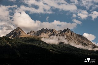 Die Langschaft im 3 Ländereck ist beeindruckend. Das Wetter am Renntag war wunderbar.