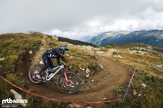 Charlie Murray war lange stark unterwegs, ist dann aber vom Podium gestoßen worden.
