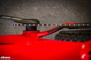 Passt: Kettenlinie und Reifenfreiheit gehen sich aus