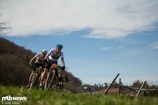 Das Rennen der U23-Klasse der Herren wurde durch eine fünf- bis sechsköpfige Spitzengruppe bestimmt, die bis zuletzt beisammen blieb