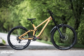 Du suchst einen günstigen Downhill-Boliden, der dir Selbstvertrauen bis zum Abwinken schenkt und der nicht das Budget sprengt?