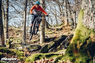 Bergab ist das Norco Range gerade auf ruppigen Trails voll in seinem Element