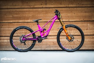 Ein Traum in Pink: Das Orbea Rallon von Tahnée Seagrave.