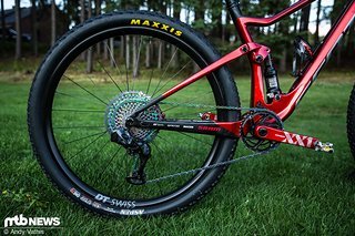 Der Antrieb am Rad des Titelverteidigers der WM stammt von SRAM