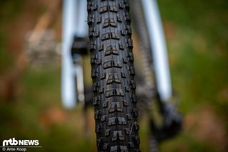 Das feine Profil des Maxxis Rekon sorgt im Uphill für jede Menge Geschwindigkeit