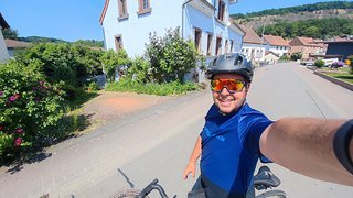 Ich bin mehrere längere Rennradtouren gefahren - diese z.B. nach Kaiserslautern und zurück