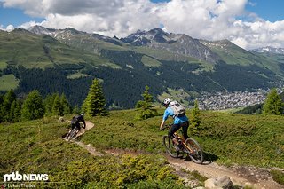 Einen kurzen Uphill mit der Rinerhorn Bahn später Einen kurzen Uphill mit der Rinerhorn Bahn später