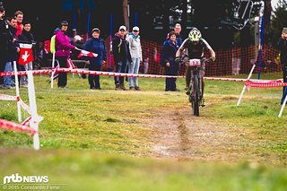 Ramona Forchini setzte sich an die erste Position und sorgte für die faustdicke Überraschung im U23-Rennen.