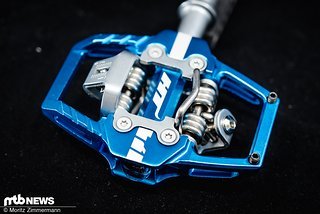 In der Mitte des Pedals ist der HT-Klickmechanismus verschraubt