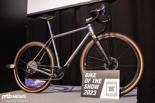 Das stolze „Bike of the Show“ wurde das Falkenjagd Aristos Trail R.