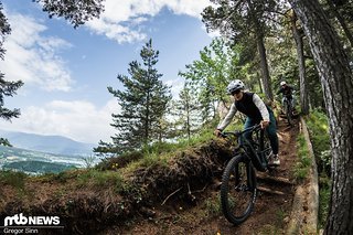 Zur Einstimmung fahren wir den Samonigg-Trail Zur Einstimmung fahren wir den Samonigg-Trail