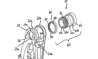 Einem SRAM-Patent zufolge wird die Lage des Schaltwerks über die Anschläge 68b und 68a geregelt