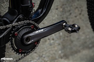 Interessant: Mathias Flückiger fährt nicht auf der Kurbel der neuen XTR-Gruppe, sondern noch auf jener der alten XTR-Gruppe.