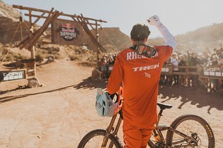 Brett Rheeder ist äußerst zufrieden mit seinem Run