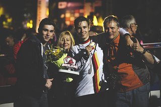 Familie Last kam auch nach Val di Sole und freute sich für ihren Zögling
