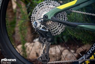 Beim E-Bike Schaltwerk kommt die Energie aus dem großen Akku des Fahrrads.