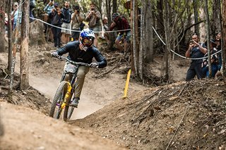 Matt Jones ist am Ende als einziger Vertreter der Freeride-Riege mitgefahren.
