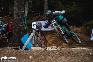 In Val di Sole wäre Henry Kerr beinahe aufs Podium gerast, ist dann allerdings in der letzten Kurve gestürzt