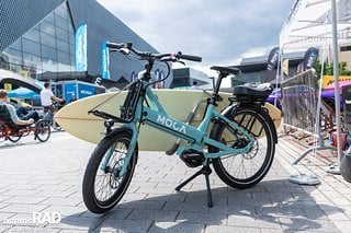 Wassersport und Biken scheint zusammenzugehören, das sieht man auch an diesem Bike von Moca.