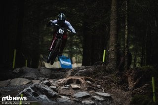 Hart am Gas und in der Quali ziemlich gut unterwegs: Bodhi Kuhn von Trek Factory Racing.