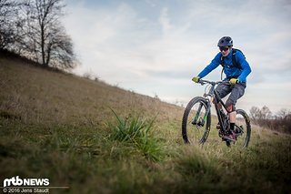Sind die Trails bergauf weniger technisch, muss man nicht ganz so konzentriert sein